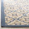 imageMartha Stewart x SAFAVIEH Outdoor Area Rug Collection  8 x 112quot Beige ampamp Sweet Pea Weather Resistant ampamp Washable Ideal for Patio Backyard Mudroom Deck Dining Space MSR4262Azurite