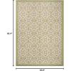 imageMartha Stewart x SAFAVIEH Outdoor Area Rug Collection  8 x 112quot Beige ampamp Sweet Pea Weather Resistant ampamp Washable Ideal for Patio Backyard Mudroom Deck Dining Space MSR4262BeigeSweet Pea