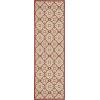 imageMartha Stewart x SAFAVIEH Outdoor Area Rug Collection  8 x 112quot Beige ampamp Sweet Pea Weather Resistant ampamp Washable Ideal for Patio Backyard Mudroom Deck Dining Space MSR4262Bougainvillea