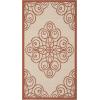 imageMartha Stewart x SAFAVIEH Outdoor Area Rug Collection  8 x 112quot Lily Pad Weather Resistant ampamp Washable Ideal for Patio Backyard Mudroom Deck Dining Space MSR4244228Cayenne