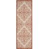 imageMartha Stewart x SAFAVIEH Outdoor Area Rug Collection  8 x 112quot Lily Pad Weather Resistant ampamp Washable Ideal for Patio Backyard Mudroom Deck Dining Space MSR4244228Cayenne
