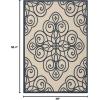 imageMartha Stewart x SAFAVIEH Outdoor Area Rug Collection  8 x 112quot Lily Pad Weather Resistant ampamp Washable Ideal for Patio Backyard Mudroom Deck Dining Space MSR4244228Mariner