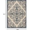 imageMartha Stewart x SAFAVIEH Outdoor Area Rug Collection  8 x 112quot Lily Pad Weather Resistant ampamp Washable Ideal for Patio Backyard Mudroom Deck Dining Space MSR4244228Mariner