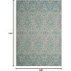 imageMartha Stewart x SAFAVIEH Outdoor Area Rug Collection  8 x 112quot Natural ampamp Beige Weather Resistant ampamp Washable Ideal for Patio Backyard Mudroom Deck Dining Space MSR411539321GreyAqua