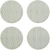 imageMartha by Martha Stewart  Chilewich Boxwood Coasters in Sea  Set of 4  StainResistant Woven Textile with Recycled Felt Backing  5quot RoundAbalone
