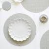 imageMartha by Martha Stewart  Chilewich Boxwood Placemats in Abalone  Set of 4  Easy Care Woven Tabletop Textiles  IndoorOutdoor  15quot RoundAbalone