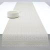 imageMartha by Martha Stewart  Chilewich Boxwood Table Runner in Alabone  Easy Care Woven Textile  IndoorOutdoor  StainFade Resistant  14quot x 72quotFlax