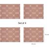 imageMartha by Martha Stewart  Chilewich Coverlet Placemats in Wheat  Set of 4  Easy Care Woven Tabletop Textiles  IndoorOutdoor  185quot x 135quot RectangleBurnt Coral