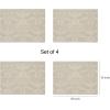 imageMartha by Martha Stewart  Chilewich Damask Placemats in Abalone  Set of 4  Easy Care Woven Tabletop Textiles  IndoorOutdoor  185quot x 135quot RectangleFlax