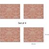 imageMartha by Martha Stewart  Chilewich Damask Placemats in Abalone  Set of 4  Easy Care Woven Tabletop Textiles  IndoorOutdoor  185quot x 135quot RectangleBurnt Coral