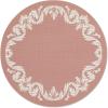 imageMartha by Martha Stewart  Chilewich Scroll Round Set of 4 Placemats in Burnt CoralBurnt Coral