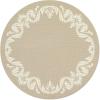 imageMartha by Martha Stewart  Chilewich Scroll Round Set of 4 Placemats in Burnt CoralFlax