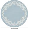 imageMartha by Martha Stewart  Chilewich Scroll Round Set of 4 Placemats in Burnt CoralSea