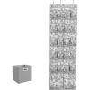 imageMartha Stewart Essential Closet Home Storage and Organization for Storing Shoes and Accessories 22 Pocket Over The Door Hanging Organizer with Grey Craft Cube Bedford FloralBedford Floral