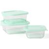imageMartha Stewart Hadsell 6 Piece 321 oz 22 oz 135 oz Round Borosilicate Glass Storage Container Set wPP Pop Martha Blue LidsSquare 27oz  176oz  108oz