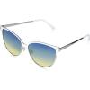 imageMartha Stewart Women Retro Metal Protective SunglassesWhite and Silver