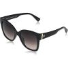 imageMartha Stewart Womens Ms126 Oversized Uv400 Protective Cat Eye Square SunglassesTimeless Gifts for Her 54mmBlack