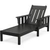 imageMartha Stewart by POLYWOOD Acadia Chaise Lounge in SandBlack