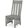 imageMartha Stewart by POLYWOOD Acadia Dining Side Chair in MahoganySlate Grey