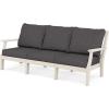 imageMartha Stewart by POLYWOOD Chinoiserie Deep Seating Sofa WhiteGlacier SpaSand  Ash Charcoal