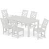 imageMartha Stewart by POLYWOOD Exclusive Chinoiserie 7Piece Parsons Dining Set BlackWhite