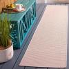 imageMartha Stewart x SAFAVIEH Outdoor Area Rug Collection  65quot Round Navy Weather Resistant ampamp Washable Ideal for Patio Backyard Mudroom Deck Dining Space MSR4490NBeigeTerracotta