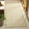 imageMartha Stewart x SAFAVIEH Outdoor Area Rug Collection  8 x 112quot Beige ampamp Sweet Pea Weather Resistant ampamp Washable Ideal for Patio Backyard Mudroom Deck Dining Space MSR4262BeigeSweet Pea