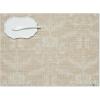 imageMartha by Martha Stewart  Chilewich Damask Placemats in Abalone  Set of 4  Easy Care Woven Tabletop Textiles  IndoorOutdoor  185quot x 135quot RectangleFlax