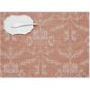 imageMartha by Martha Stewart  Chilewich Damask Placemats in Abalone  Set of 4  Easy Care Woven Tabletop Textiles  IndoorOutdoor  185quot x 135quot RectangleBurnt Coral