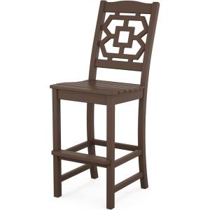 imageMARTHA STEWART by POLYWOOD Chinoiserie Bar Side Chair in GreenMahogany