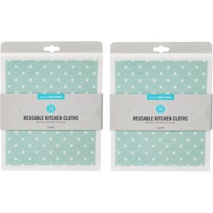 imageMartha Stewart Swedish Kitchen Absorbent Sponge Dish Cloths Stripes 8 CountPolka Dots
