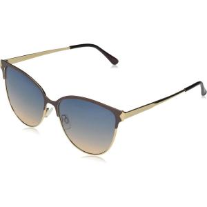 imageMartha Stewart Womens Ms142 Retro Metal Uv400 Protective Cat Eye SunglassesTimeless Gifts for Her 57mmBrown and Gold