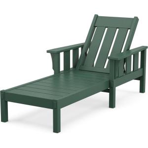 imageMartha Stewart by POLYWOOD Acadia Chaise Lounge in SandGreen