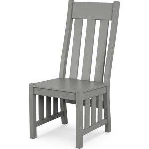 imageMartha Stewart by POLYWOOD Acadia Dining Side Chair in MahoganySlate Grey