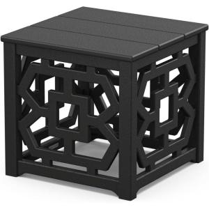 imageMartha Stewart by POLYWOOD Chinoiserie Accent Table GreenBlack