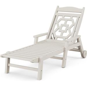 imageMartha Stewart by POLYWOOD Chinoiserie Chaise Lounge SandSand