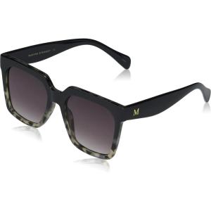 imageMartha Stewart womens Ms145 Oversized Uv400 Protective Square Sunglasses  Timeless Gifts for Her 53mm Square SunglassesTokyo Black