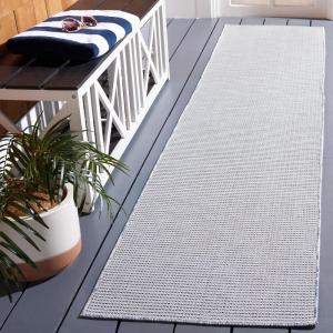 imageMartha Stewart x SAFAVIEH Outdoor Area Rug Collection  65quot Round Navy Weather Resistant ampamp Washable Ideal for Patio Backyard Mudroom Deck Dining Space MSR4490NNavy