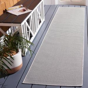imageMartha Stewart x SAFAVIEH Outdoor Area Rug Collection  65quot Round Navy Weather Resistant ampamp Washable Ideal for Patio Backyard Mudroom Deck Dining Space MSR4490NGrey