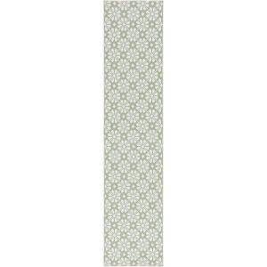 imageMartha Stewart x SAFAVIEH Outdoor Area Rug Collection  8 x 10 Blue ampamp Beige Weather Resistant ampamp Washable Ideal for Patio Backyard Mudroom Deck Dining Space MSR4491MGreenIvory