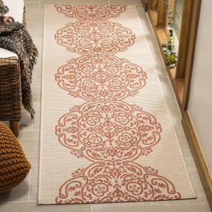 imageMartha Stewart x SAFAVIEH Outdoor Area Rug Collection  8 x 112quot Beach Grass Weather Resistant ampamp Washable Ideal for Patio Backyard Mudroom Deck Dining Space MSR4230Cinnamon Stick