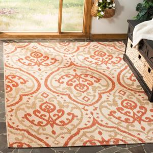 imageMartha Stewart x SAFAVIEH Outdoor Area Rug Collection  8 x 112quot Beige ampamp Anthracite Weather Resistant ampamp Washable Ideal for Patio Backyard Mudroom Deck Dining Space MSR411423612BeigeTerracotta