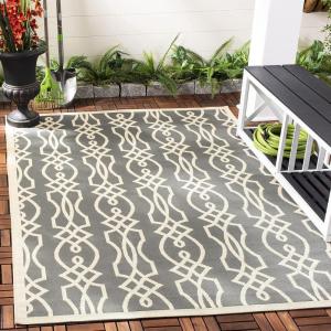 imageMartha Stewart x SAFAVIEH Outdoor Area Rug Collection  8 x 112quot Cement Weather Resistant ampamp Washable Ideal for Patio Backyard Mudroom Deck Dining Space MSR4220246