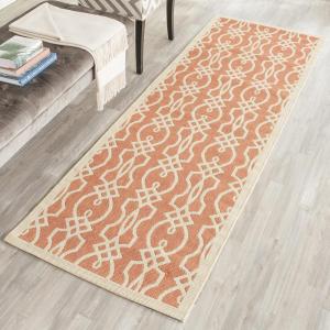 imageMartha Stewart x SAFAVIEH Outdoor Area Rug Collection  8 x 112quot Hickory Weather Resistant ampamp Washable Ideal for Patio Backyard Mudroom Deck Dining Space MSR4220030Cinnamon Stick