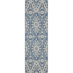 imageMartha Stewart x SAFAVIEH Outdoor Area Rug Collection  8 x 112quot Natural ampamp Beige Weather Resistant ampamp Washable Ideal for Patio Backyard Mudroom Deck Dining Space MSR411539321GreyNavy