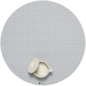 imageMartha by Martha Stewart  Chilewich Boxwood Placemats in Abalone  Set of 4  Easy Care Woven Tabletop Textiles  IndoorOutdoor  15quot RoundSea