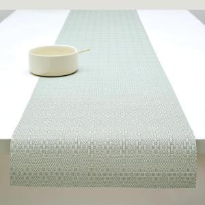 imageMartha by Martha Stewart  Chilewich Boxwood Table Runner in Alabone  Easy Care Woven Textile  IndoorOutdoor  StainFade Resistant  14quot x 72quotAbalone