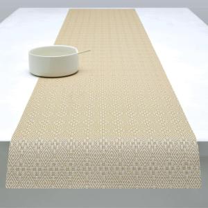 imageMartha by Martha Stewart  Chilewich Boxwood Table Runner in Alabone  Easy Care Woven Textile  IndoorOutdoor  StainFade Resistant  14quot x 72quotWheat