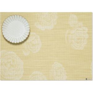 imageMartha by Martha Stewart  Chilewich Rosette Placemats in Burnt Coral  Set of 4  Easy Care Woven Tabletop Textiles  IndoorOutdoor  185quot x 135quot RectangleWheat