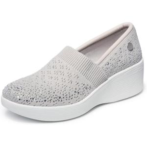 imageSKECHERS Womens Martha Stewart Pier LiteReflection LoaferLight Grey Silver